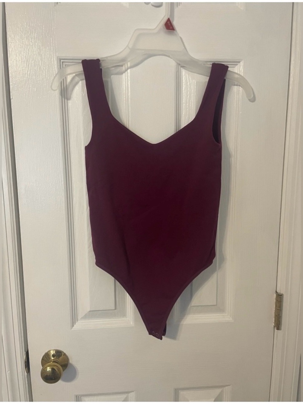 Maroon Intimately Free People Stretchy Bodysuit